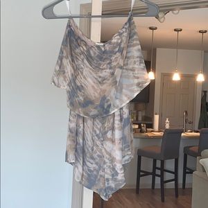 strapless honey punch romper